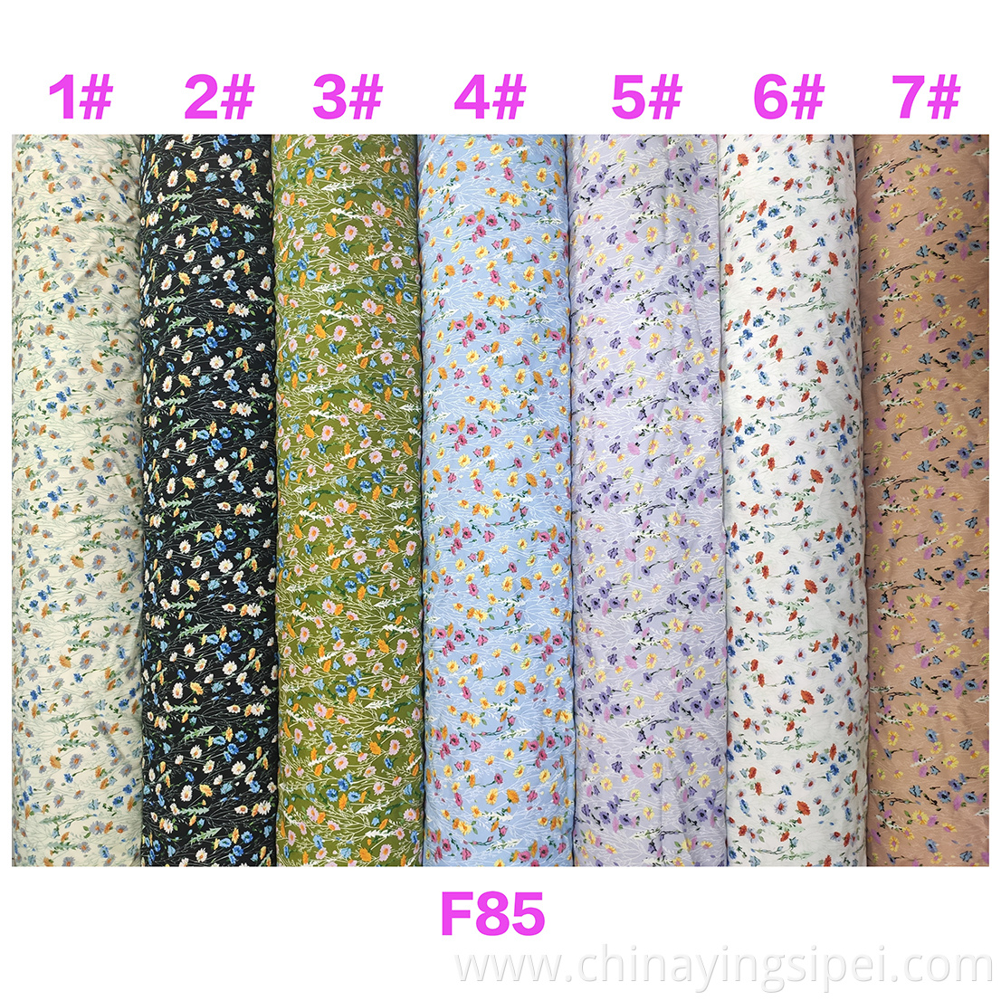 Stocklot wholesale twill woven floral viscose printing fabric for dress